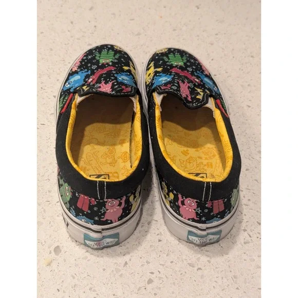 RARE Yo Gabba Gabba Vans Kids Shoes Unisex Size 3.5  Excellent Condition Slip On - Picture 5 of 11